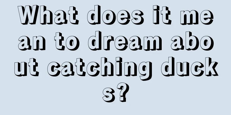 What does it mean to dream about catching ducks?