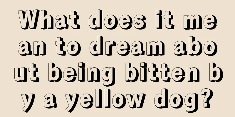 What does it mean to dream about being bitten by a yellow dog?